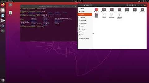 Navigating Linux directories using terminal and seeing directory contents including hidden files