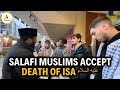 Sunni salafi muslims debate ahmadi muslim and accept the death of hazrat isa as l speakers corner