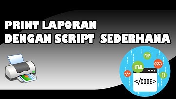Print laporan dengan script html sederhana||Free download script