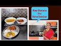 Easy veg lunch 7  raw banana fry   okravendakai sambar  southindian home style