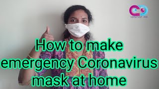 How to make a protective Coronavirus virus DIY mask at home easily