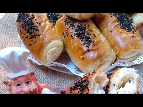باتيه محشي بالجبنه بنص كيلو دقيق عملت ١٢قطعه