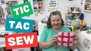 Tic-Tac-Toe Game to Go - Beginner Sewing Tutorial - Portable Game Project