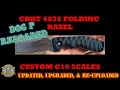 Doc P Reloaded! CRKT 4035 Folding Razel EDC Shop Knife - Old School Custom G10 Scales