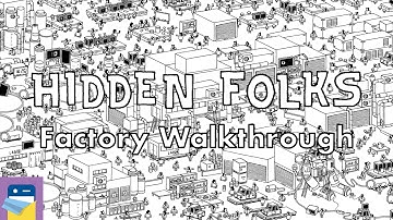 Hidden Folks: Factory Walkthrough Guide & Locations & iOS iPad Gameplay (by Adriaan de Jongh)