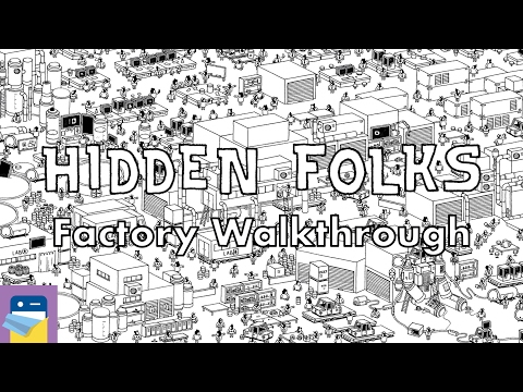 Hidden Folks: Factory Walkthrough Guide & Locations & iOS iPad Gameplay (by Adriaan de Jongh) - YouTube