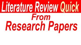 How to Write LITERATURE REVIEW FAST | Quickly Write Literature Review screenshot 3