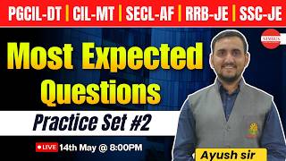 Electrical Engineering Most Expectaced PYQs 🔥 | PGCIL-DT | CIL-MT | SECL-AF | RRB-JE | SSC-JE 🔴 LIVE