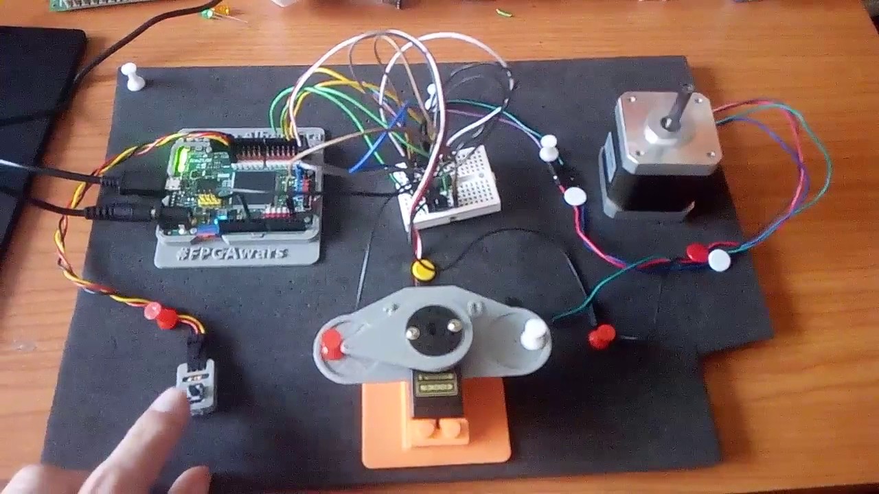Moviendo un motor Paso a paso y un servo con FPGA YouTube