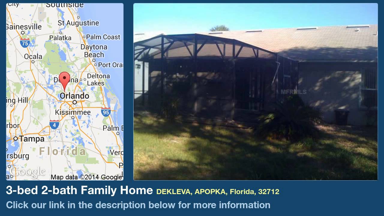 new homes in houston 3-bed 2-bath Family Home for Sale in Apopka, Florida on florida-magic.com