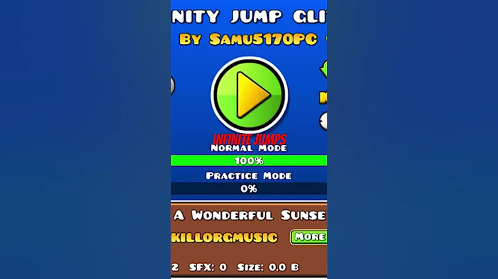 Infinite jump glitch #geometrydash