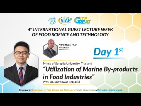 The 4th IGLW | Utilization of Marine By-products in Food Industries