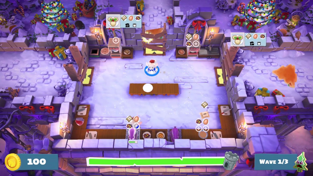 Overcooked 2 Seasonal Updates Horde Level 1-2 - 100% Single Player