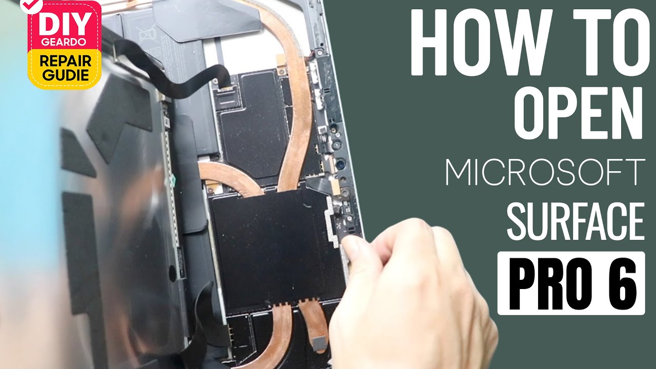 How To Open Microsoft Surface Pro 6 - YouTube