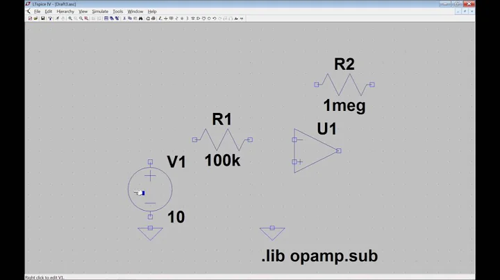LTSpice Inverting Op Amp Tutorial for Windows - How To Ep. 42