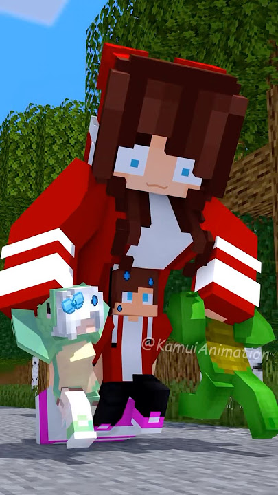 Running With Bigger And Bigger JJ's Sister - MAIZEN Minecraft Animation #shorts