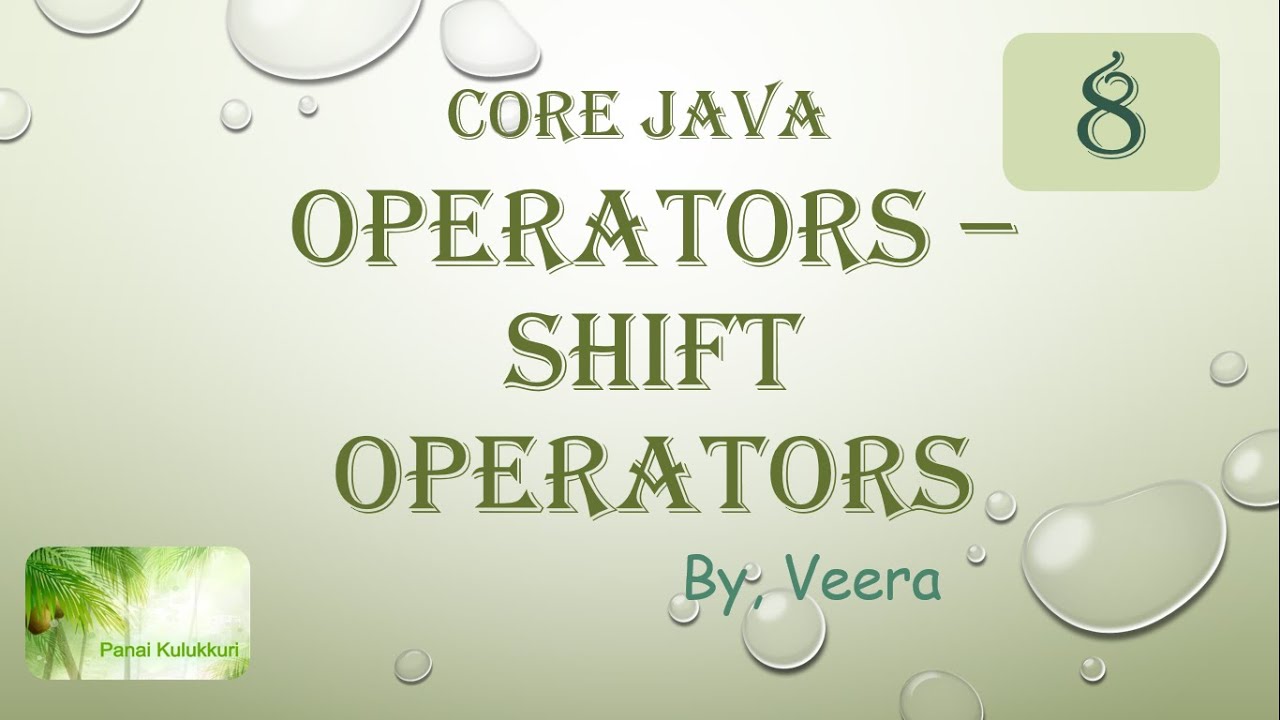 Core JAVA - Shift Operators (Positive Numbers) - YouTube