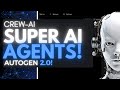 Crewai framework for creating autonomous ai agents  autogen 20 installation tutorial