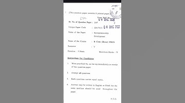 DU || Entrepreneurship Development B.com & B.com Hons 2022 #academicsession #higherinstitutions