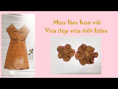 Video: Cách Làm Hoa Vải Trong 5 Phút