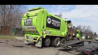 EX GFL Priority Waste Mack LR Labrie Automizer 7843