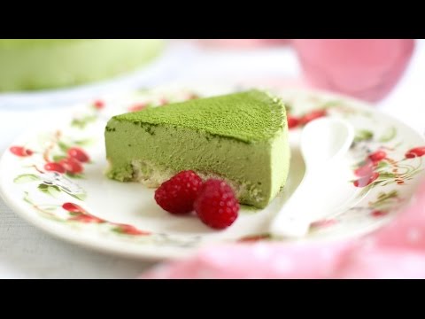 NOBAKE MATCHA CHEESECAKE recipe - Cách làm bánh CHEESECAKE TRÀ XANH không nướng