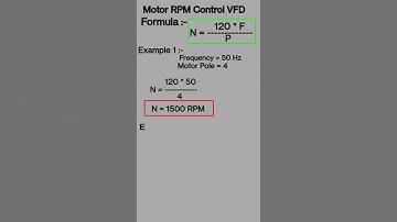 frequency increase Decrease करने पर Motor का RPM कैसे Contro करते है। Formula। Motor Speed Control