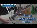 Top 10 Van Halen Guitar Riffs!