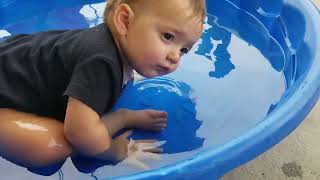 Funny Babies Playing With Water   Baby Outdoor Videos #trending #foryou