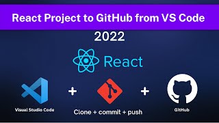 [latest] how to push react project to github with vscode | clone, commit & push