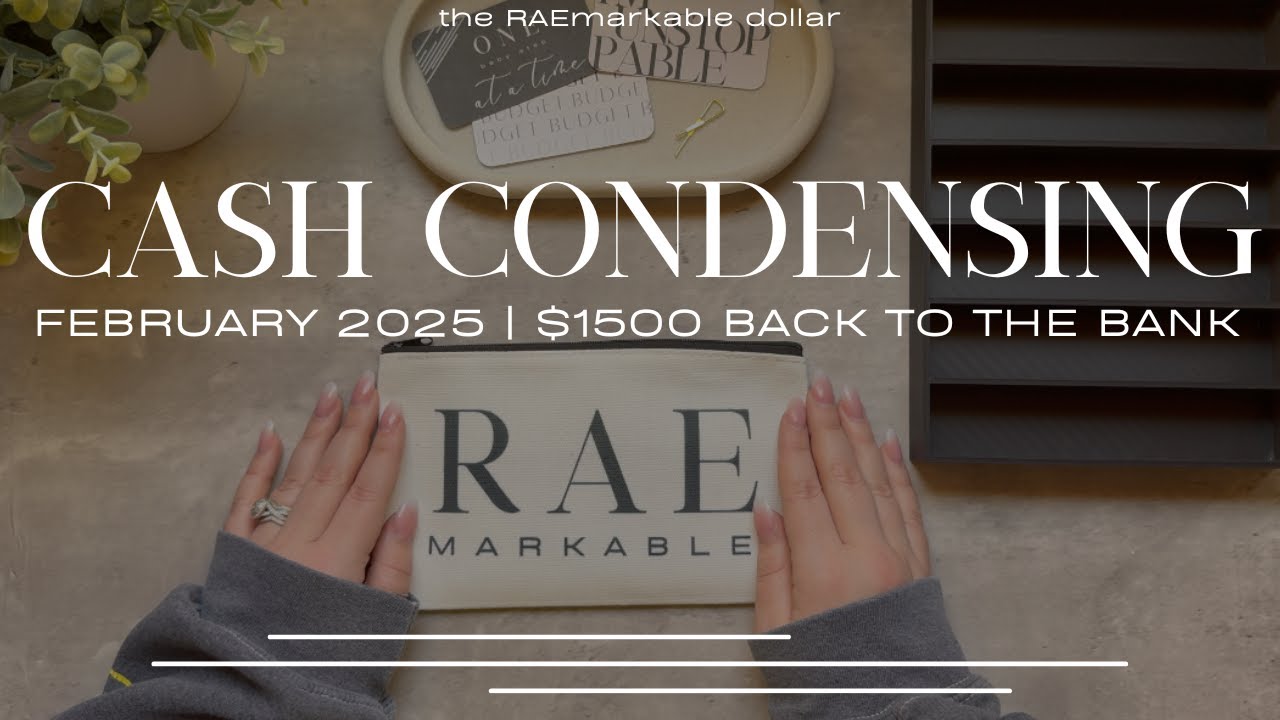 CASH CONDENSING | FEBRUARY 2025 | CASH ENVELOPE BILL SWAP | $1500 BACK ...