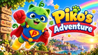 🦸‍♂️💚 PIKO’S SUPERHERO ADVENTURE! 🌟 | Super Piko Saves the Day! 🚀🎶 | Kids Songs