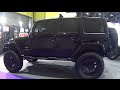 Custom modified Jeep Wrangler Rubicon Unlimited Black, Lifted 2015, 2016 Mud Trucks