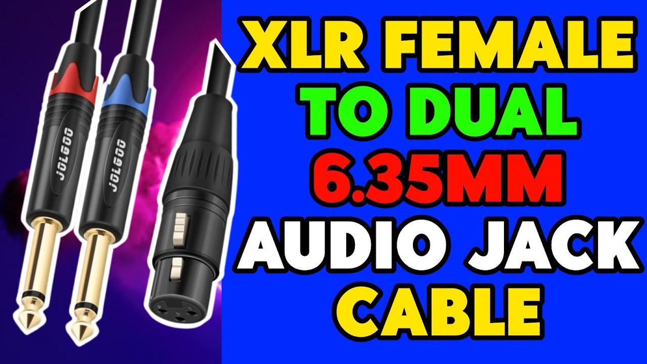 HOW TO MAKE XLR FEMALE TO DUAL 6.35mm Audio jack cable - YouTube