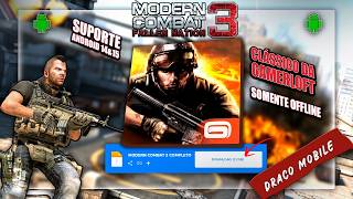 MODERN COMBAT 3 FPS MOBILE CLÁSSICO DA GAMELOFT ATUALIZADO PARA ANDROID 14 E 15 EM 2026!!! [REVIEW]