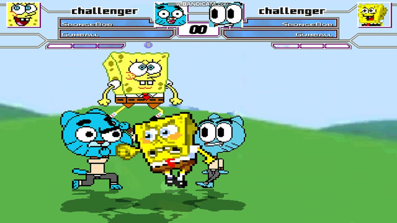 Mugen: Bob Esponja y Gumball vs Clones suyos