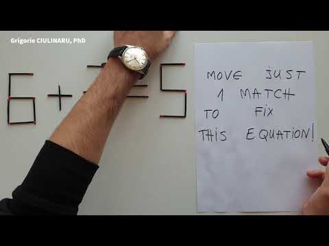 Video 15│Move Just 1 Match to FIX this Equation!