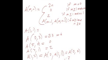 Discrete Math Week 9, Day 23 Recursion and Ackermann