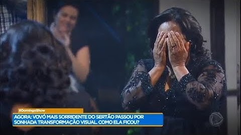 Veja como ficou a Vovó Sorriso após tratamento de beleza