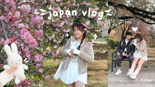 🌸 japan vlog ep.2 // shinjuku gyoen garden, sakura, harajuku, pompompurin cafe, shibuya crossing