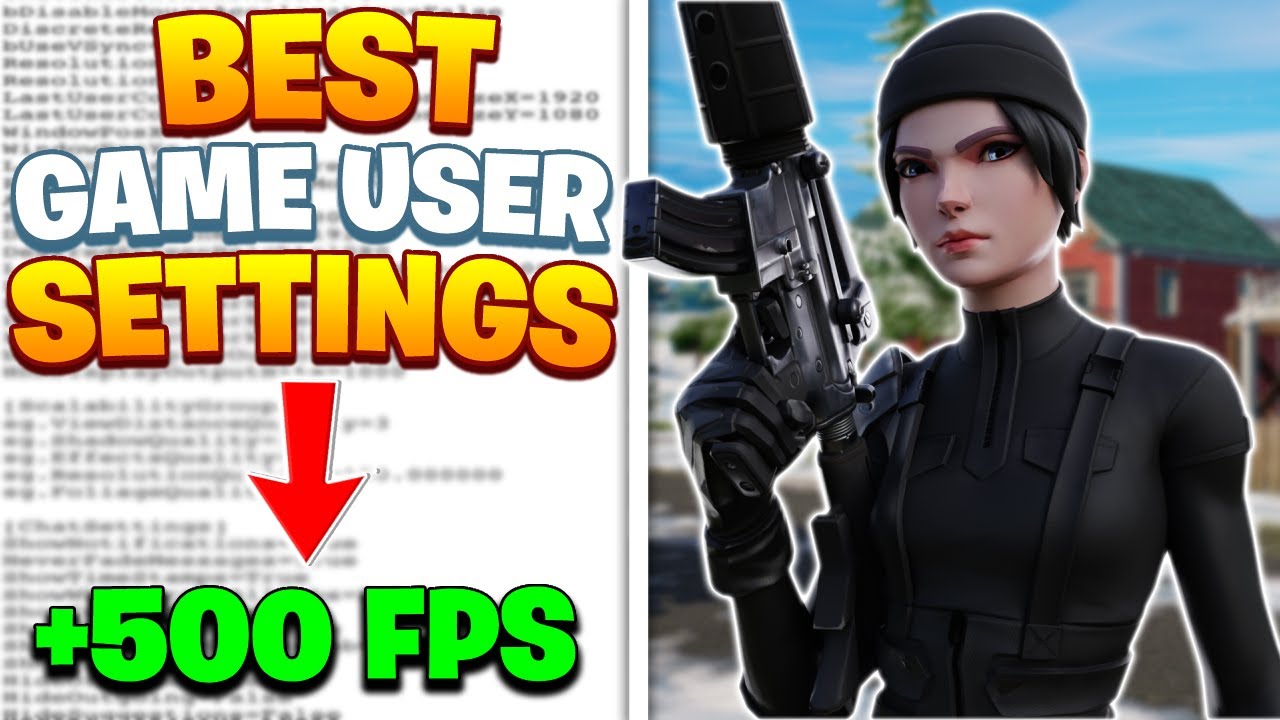 The BEST Fortnite Game User Settings Chapter 3! (FPS BOOST + Less Input Delay)