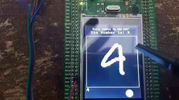 Handwriting Recognition using STM32F429 Discovery with STM32Cube AI
