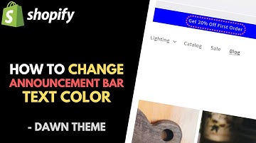 Shopify Dawn Theme: How to Change the Color of Announcement Bar Text