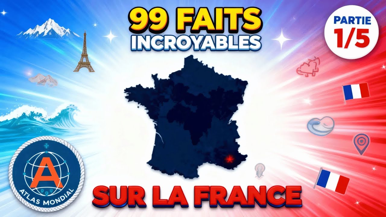 99 Faits Géographiques Étonnants sur la FRANCE partie 1/5