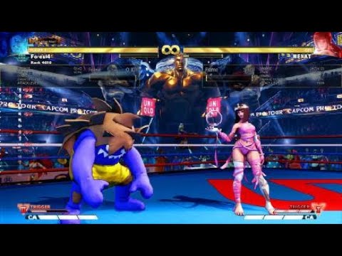 Blanka dash, c MK, v trigger 2 combo SFVAES4