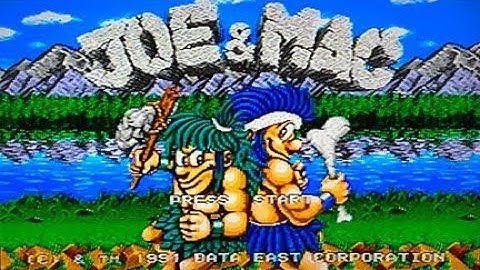 Joe & Mac (Genesis) Speedrun on HARD - Without dying