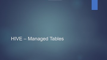 Hive Managed Tables | Learn Big Data On Windows 10 | Learn Big Data Online