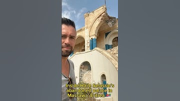Inside Haile Salassie’s abandoned palace in Massawa, Eritrea 🇪🇷 #eritrea #haileselassie #massawa
