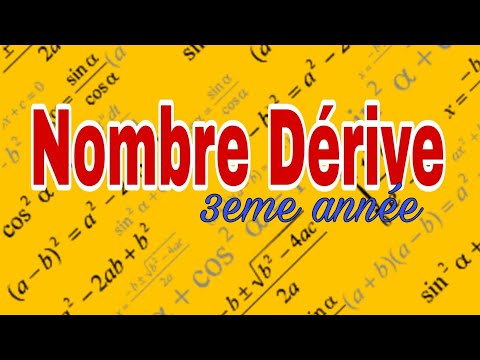 nombre dérivé exercice