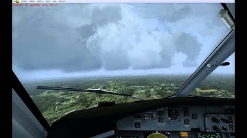 t Q400 and UUDD on Prepar3D v2.2  thunder and raining condotion.